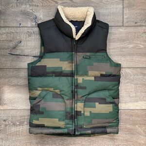 GAP Kids Vest with Cream Sherpa Lining size XS